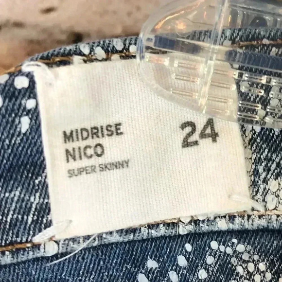 🔥HP🔥 Hudson Women’s Mid Rise Nico Super Skinny Snake Jeans Size 24 - Picture 9 of 12